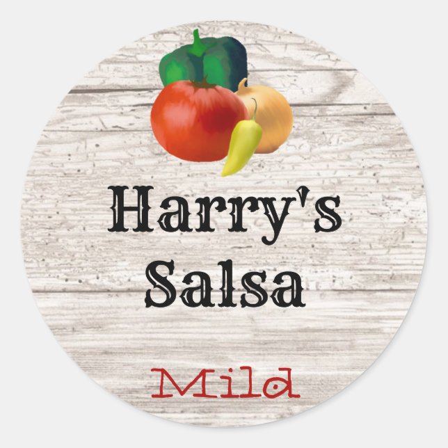 Stickers salsa personnalisés (Devant)
