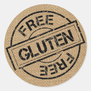 Stickers sans gluten Burlap Rustique