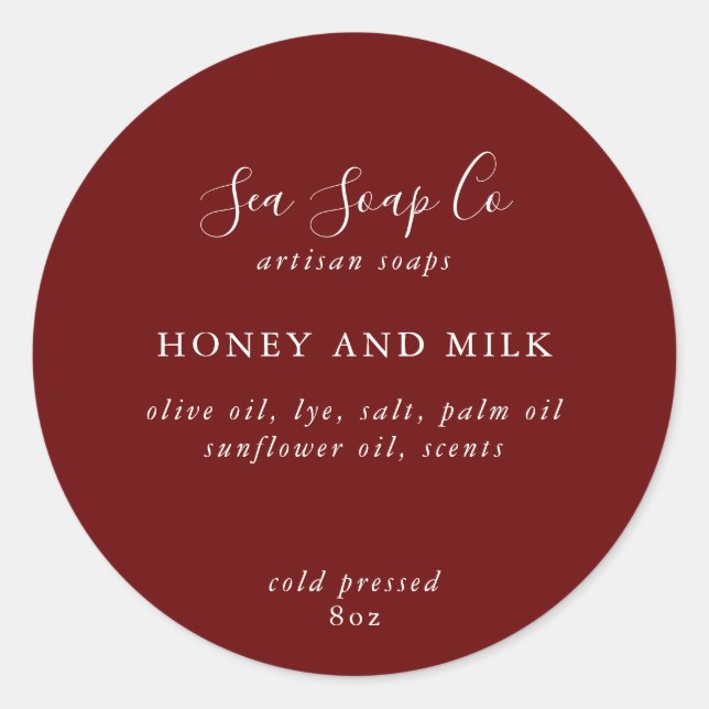 Stickers savon (Devant)