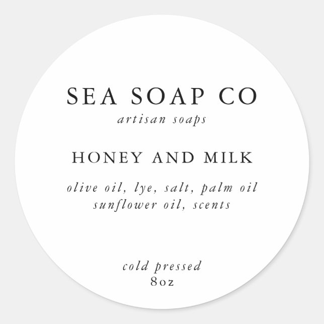 Stickers savon (Devant)