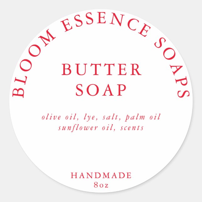 Stickers savon (Devant)