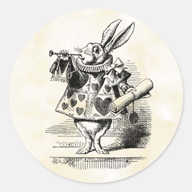 Stickers Sceau Alice au pays des merveilles (Devant)