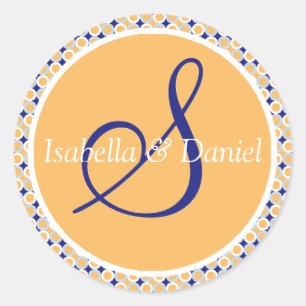 Stickers Sceau Mariage Monogram S