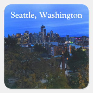 Stickers Seattle Skyline #8