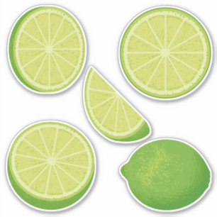 Stickers Set Icon Lime