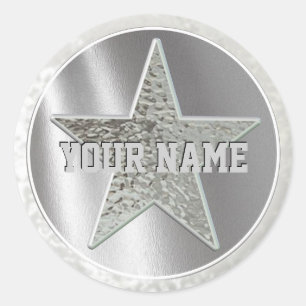 Stickers Sheriff Star avec votre nom!
