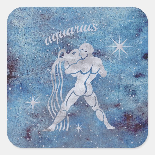 Stickers signes Zodiac Aquarius (Devant)