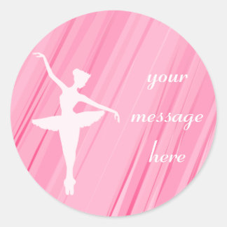 Stickers Silhouette Ballerina Rose
