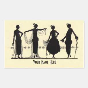 Stickers Silhouette Fashion 1920