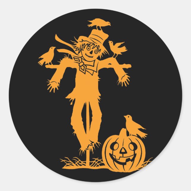 Stickers Silhouette Halloween Scarecrow (Devant)