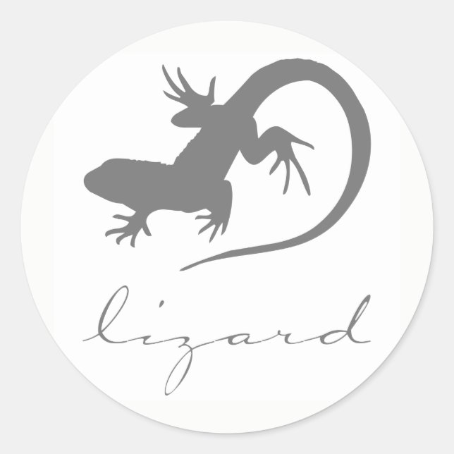 Stickers Silhouette Lizard (Devant)