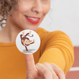 Stickers Singe Sur Une Main