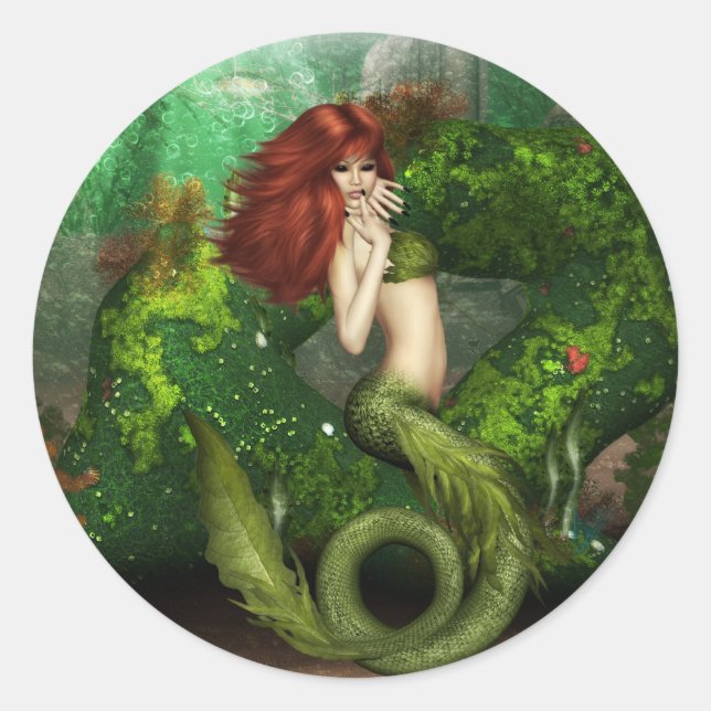 Stickers Sirène Red Haired (Devant)