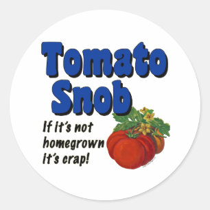 Stickers Slogan Snob Gardener Tomato