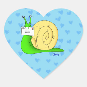 Stickers Snail Mail (Bleu) - Enveloppe