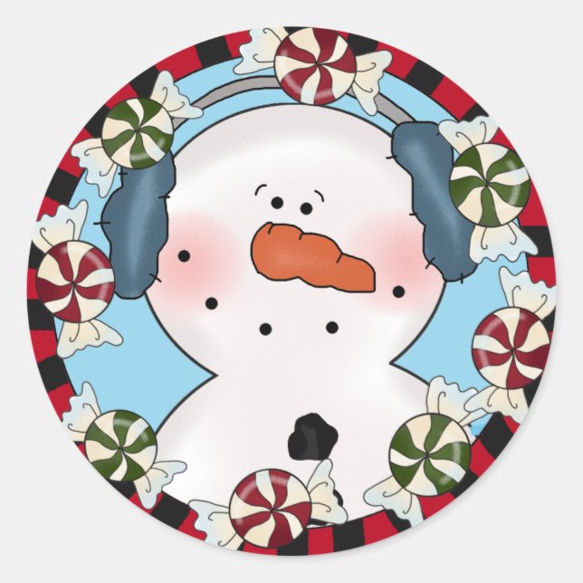 Stickers Snowman mignons (Devant)