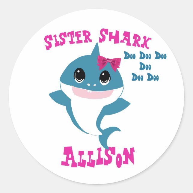 Stickers Soeur Requin (Devant)
