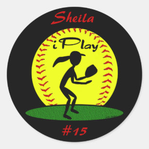 Stickers Softball de stade rapide