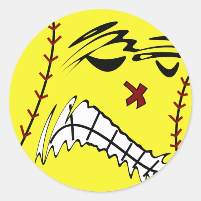 Stickers Softball de stade rapide (Devant)