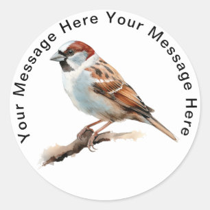 Stickers SongBird personnalisés House Sparrow