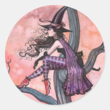 Stickers Sorcière Halloween par Molly Harrison