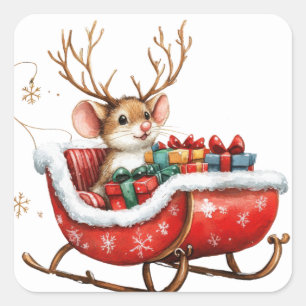 Stickers souris Noël