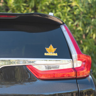 Stickers souvenir Canada Sporty Maple Leaf Decal