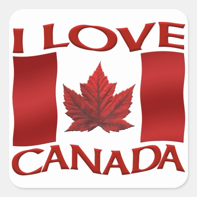 Stickers souvenir Canada Stickers Feuille d'érable (Devant)