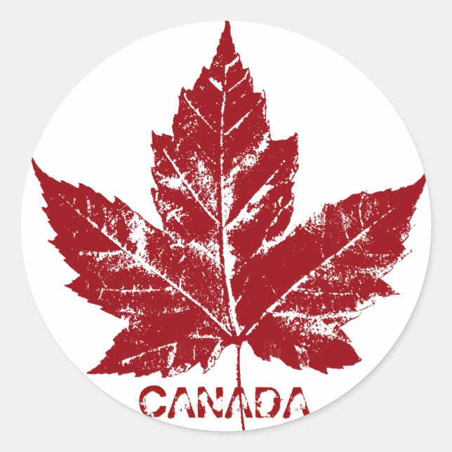 Stickers souvenir Canada Stickers Feuille d'érable (Devant)