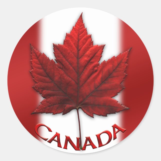 Stickers souvenir Canada Stickers Feuille d'érable (Devant)