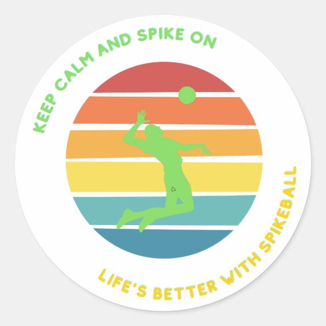 Stickers Spikeball La vie est meilleure avec elle (Devant)