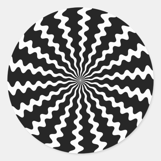 Stickers spirale Zig Zag (Devant)