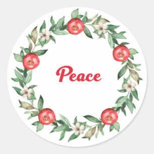 Stickers Spirituels de grenade rose - Paix
