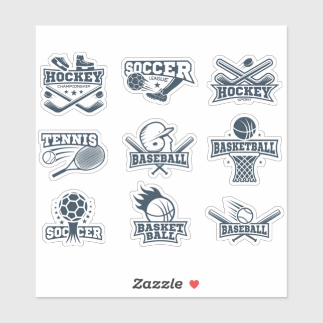 Stickers sport (Feuille)