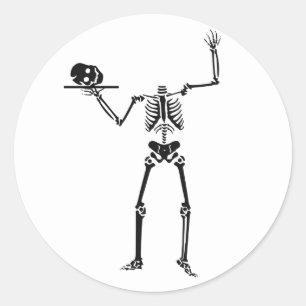 Stickers squelette d'Halloween