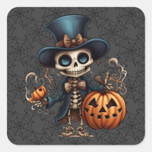 Stickers Squelette Steampunk