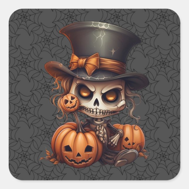 Stickers Squelette Steampunk (Devant)