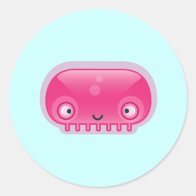 Stickers Squishies Pink Bloop (Devant)