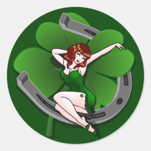 Stickers St. Partick's Lucky Charm Pin-up Sticker