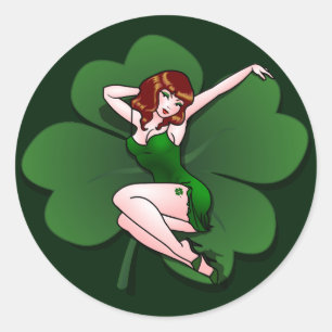 Stickers St. Partick's Lucky Charm Pin-up Sticker