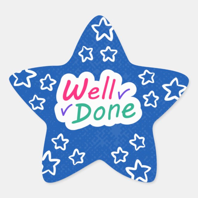 Stickers Star Bien Fait - Stickers Parents Enseign (Devant)