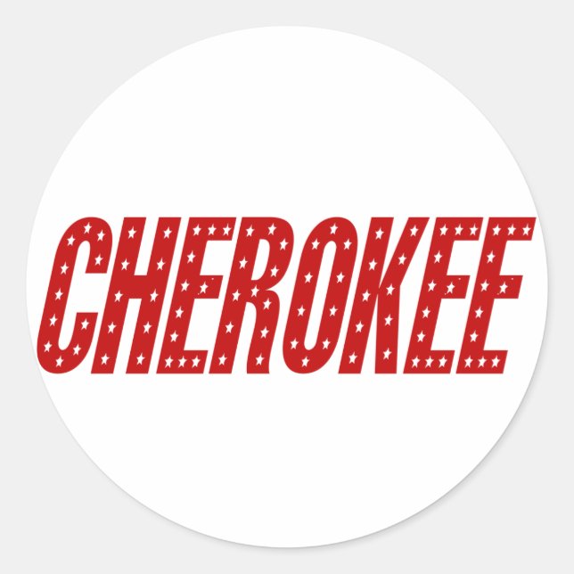 Stickers Star Cherokee (Devant)