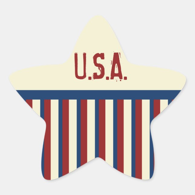 Stickers Star patriotique (Devant)