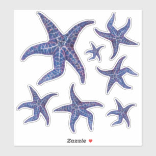 Stickers Starfish - BLEU