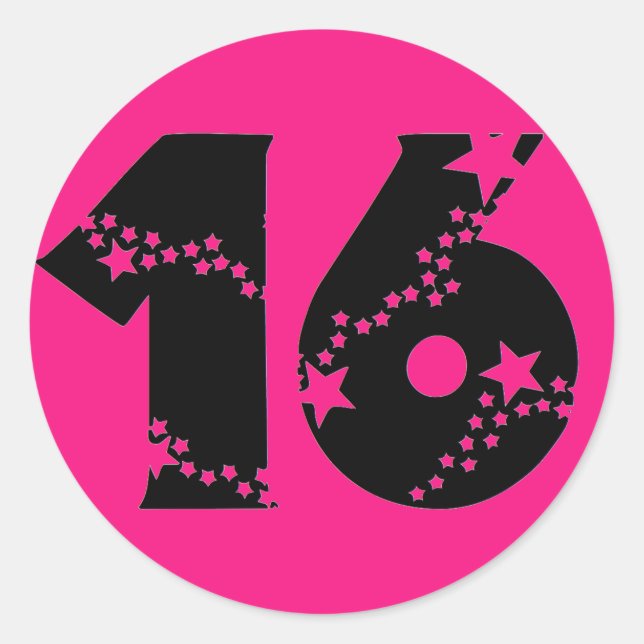 Stickers Starry Super Sweet 16 (Devant)