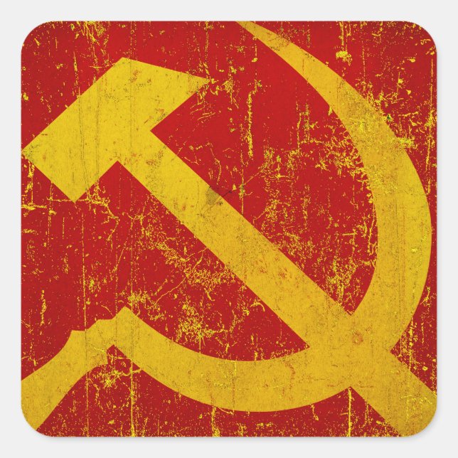 Stickers Stickers Sicker & Sickle Grunge de Russie (Devant)