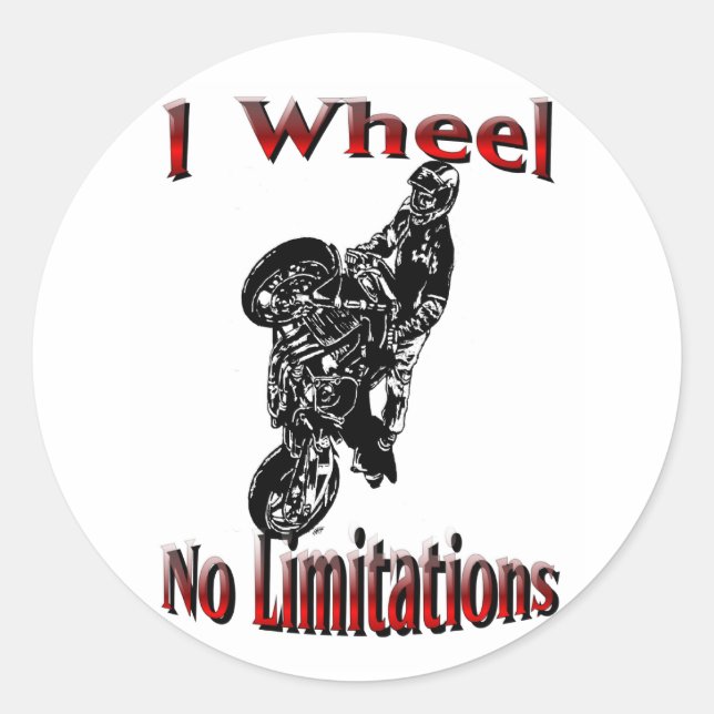 Stickers Stunt Streetbike Pas de limites (Devant)