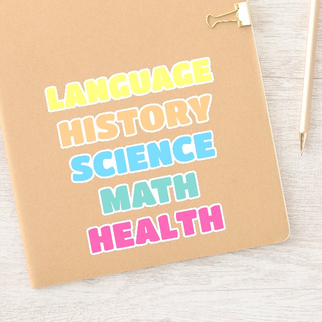 Stickers Sujet de l'école, esthétique (Carnet)