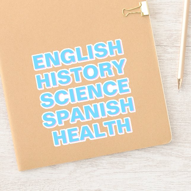 Stickers Sujet de l'école, esthétique (Carnet)