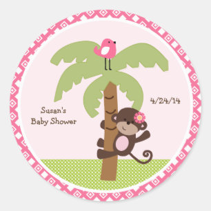 Stickers Sunny Safari Singe/Topers Cupcake